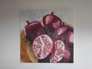 Granatäpfel 100x100 Öl auf Lw.