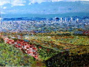 Malerblick nach Frankfurt