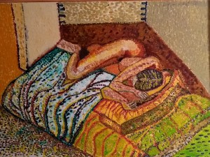 liegende Frau